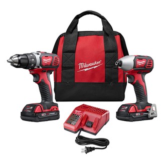 MILWAUKEE TOOLS M18 LITHIUM DRILL AND IMPACT DRIVER KIT